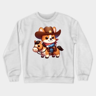 A Whimsical Tribute to American Culture in Cartoon Style Crewneck Sweatshirt